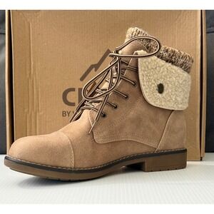 Cliffs by White Mountain Duena Boots Natural Multi Wide 9.5 C25084W-124 NEW